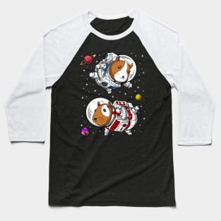 Guinea Pig Space Astronaut Baseball T-Shirt